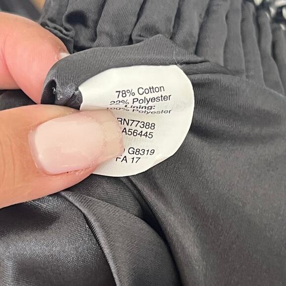 J.crew Sidewalk skirt in printed jacquard black and white size 4 - Picture 5 of 5